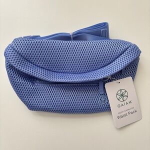 Gaiam Mesh Commuter Wast Pack Blue Purple Fanny Pack Belt Bag